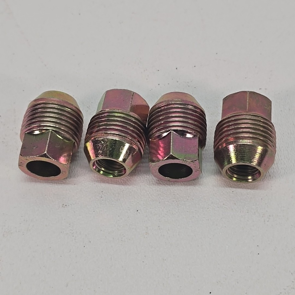 4 Dorman 611-150 Wheel Nut M12 1.5 External Thread 19mm Hex 31mm L Zinc w/Yellow